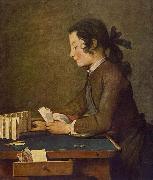 Jean Simeon Chardin The House of Cards oil
